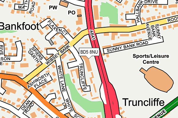 BD5 8NU map - OS OpenMap – Local (Ordnance Survey) BD5 8NU map - OS OpenMap – Local (Ordnance Survey)