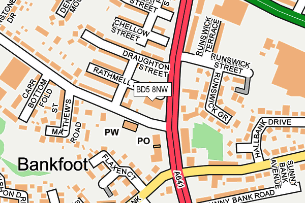 BD5 8NW map - OS OpenMap – Local (Ordnance Survey) BD5 8NW map - OS OpenMap – Local (Ordnance Survey)