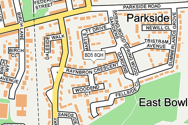 BD5 8QH map - OS OpenMap – Local (Ordnance Survey) BD5 8QH map - OS OpenMap – Local (Ordnance Survey)