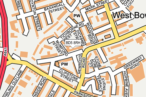BD5 8RH map - OS OpenMap – Local (Ordnance Survey) BD5 8RH map - OS OpenMap – Local (Ordnance Survey)