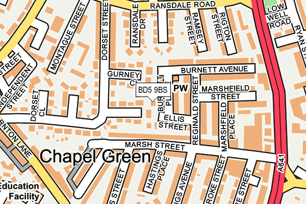 BD5 9BS map - OS OpenMap – Local (Ordnance Survey) BD5 9BS map - OS OpenMap – Local (Ordnance Survey)