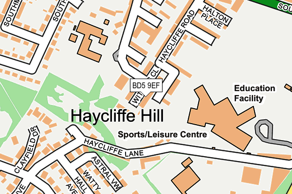 BD5 9EF map - OS OpenMap – Local (Ordnance Survey) BD5 9EF map - OS OpenMap – Local (Ordnance Survey)