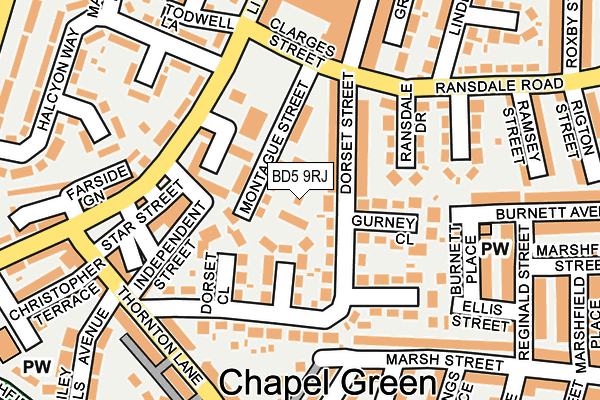BD5 9RJ map - OS OpenMap – Local (Ordnance Survey) BD5 9RJ map - OS OpenMap – Local (Ordnance Survey)