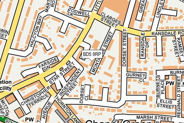 BD5 9RP map - OS OpenMap – Local (Ordnance Survey) BD5 9RP map - OS OpenMap – Local (Ordnance Survey)