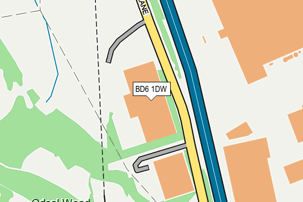 BD6 1DW map - OS OpenMap – Local (Ordnance Survey) BD6 1DW map - OS OpenMap – Local (Ordnance Survey)