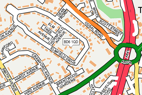 BD6 1QD map - OS OpenMap – Local (Ordnance Survey) BD6 1QD map - OS OpenMap – Local (Ordnance Survey)