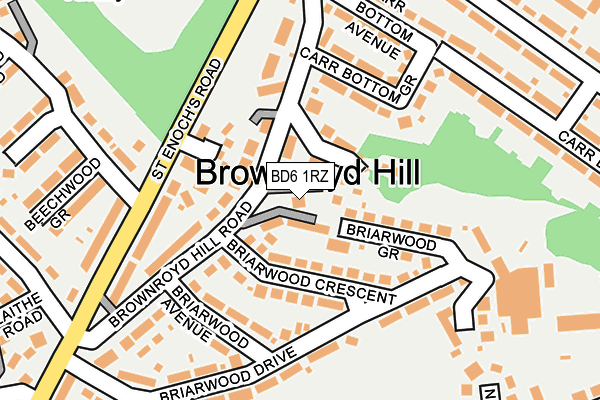 BD6 1RZ map - OS OpenMap – Local (Ordnance Survey) BD6 1RZ map - OS OpenMap – Local (Ordnance Survey)