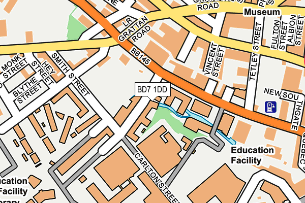 BD7 1DD map - OS OpenMap – Local (Ordnance Survey) BD7 1DD map - OS OpenMap – Local (Ordnance Survey)