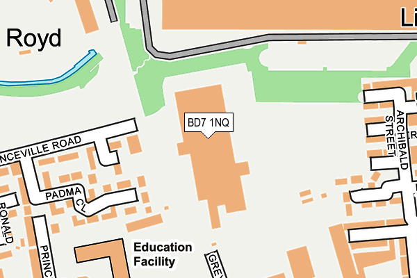 BD7 1NQ map - OS OpenMap – Local (Ordnance Survey) BD7 1NQ map - OS OpenMap – Local (Ordnance Survey)