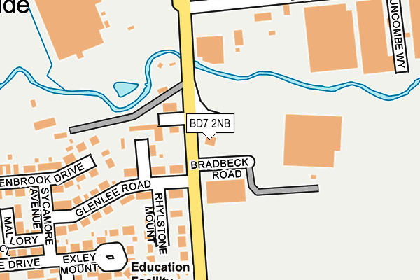 BD7 2NB map - OS OpenMap – Local (Ordnance Survey) BD7 2NB map - OS OpenMap – Local (Ordnance Survey)
