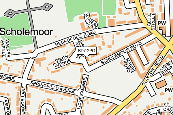 BD7 2PG map - OS OpenMap – Local (Ordnance Survey) BD7 2PG map - OS OpenMap – Local (Ordnance Survey)