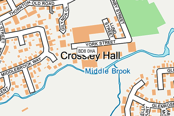 BD8 0HA map - OS OpenMap – Local (Ordnance Survey) BD8 0HA map - OS OpenMap – Local (Ordnance Survey)