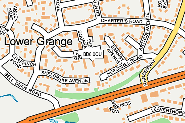 BD8 0QU map - OS OpenMap – Local (Ordnance Survey) BD8 0QU map - OS OpenMap – Local (Ordnance Survey)