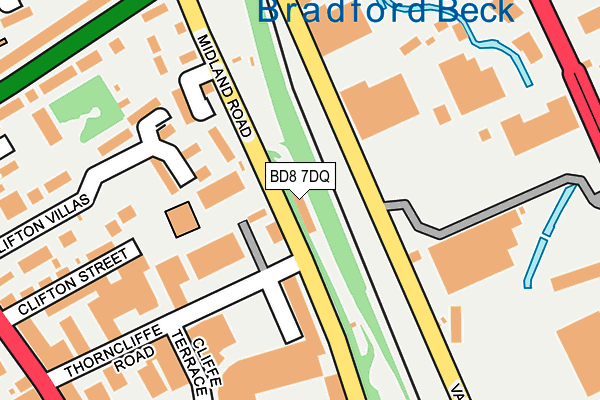 BD8 7DQ map - OS OpenMap – Local (Ordnance Survey) BD8 7DQ map - OS OpenMap – Local (Ordnance Survey)