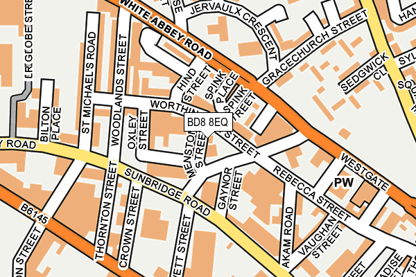 BD8 8EQ map - OS OpenMap – Local (Ordnance Survey) BD8 8EQ map - OS OpenMap – Local (Ordnance Survey)