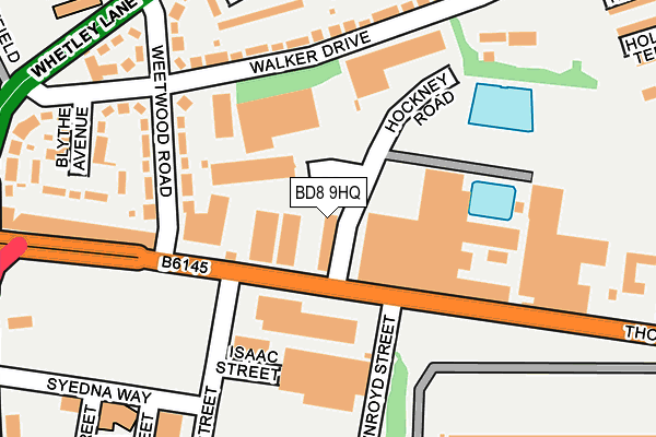 BD8 9HQ map - OS OpenMap – Local (Ordnance Survey) BD8 9HQ map - OS OpenMap – Local (Ordnance Survey)