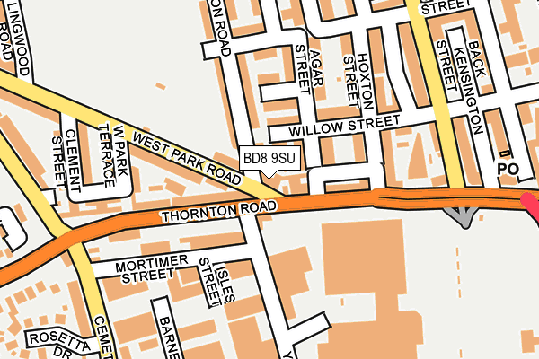 BD8 9SU map - OS OpenMap – Local (Ordnance Survey) BD8 9SU map - OS OpenMap – Local (Ordnance Survey)