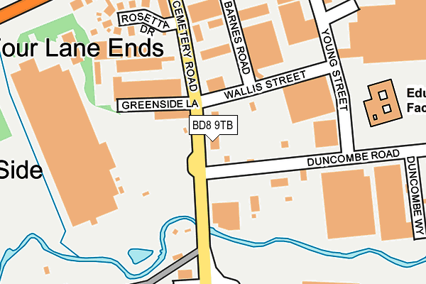 BD8 9TB map - OS OpenMap – Local (Ordnance Survey) BD8 9TB map - OS OpenMap – Local (Ordnance Survey)