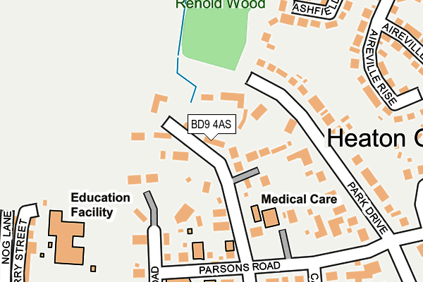 BD9 4AS map - OS OpenMap – Local (Ordnance Survey) BD9 4AS map - OS OpenMap – Local (Ordnance Survey)