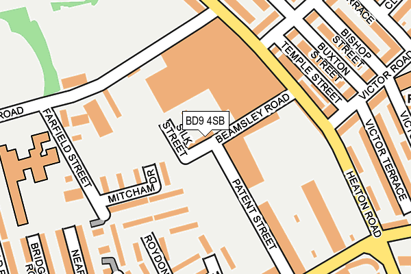 BD9 4SB map - OS OpenMap – Local (Ordnance Survey) BD9 4SB map - OS OpenMap – Local (Ordnance Survey)
