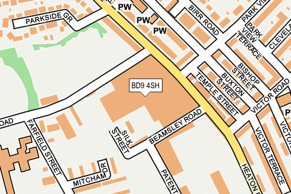 BD9 4SH map - OS OpenMap – Local (Ordnance Survey) BD9 4SH map - OS OpenMap – Local (Ordnance Survey)