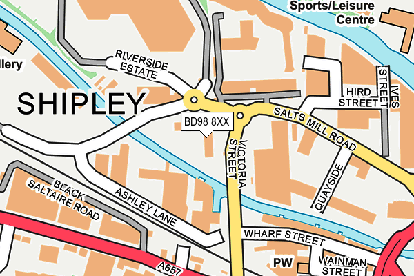 BD98 8XX map - OS OpenMap – Local (Ordnance Survey) BD98 8XX map - OS OpenMap – Local (Ordnance Survey)