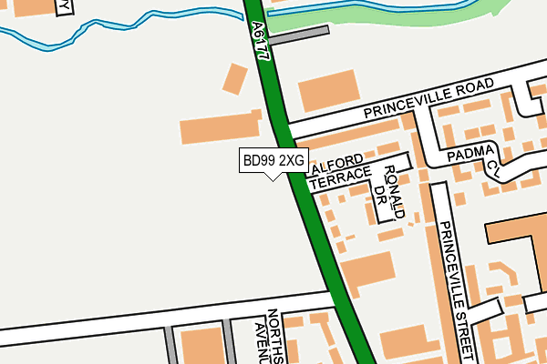 BD99 2XG map - OS OpenMap – Local (Ordnance Survey) BD99 2XG map - OS OpenMap – Local (Ordnance Survey)