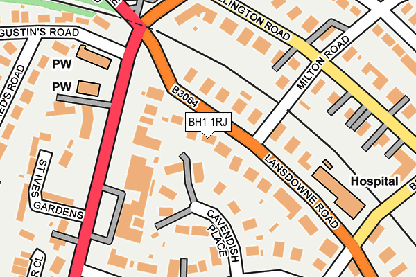 BH1 1RJ map - OS OpenMap – Local (Ordnance Survey) BH1 1RJ map - OS OpenMap – Local (Ordnance Survey)