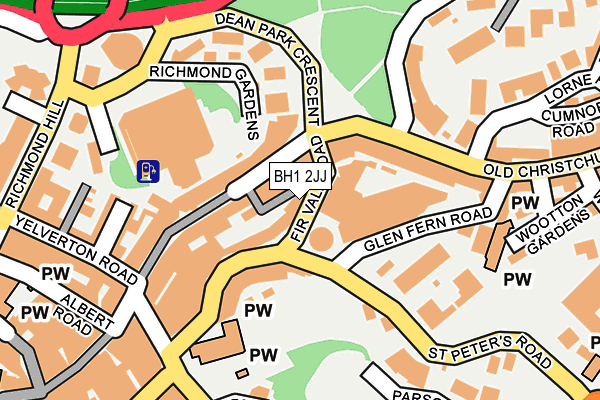BH1 2JJ map - OS OpenMap – Local (Ordnance Survey) BH1 2JJ map - OS OpenMap – Local (Ordnance Survey)