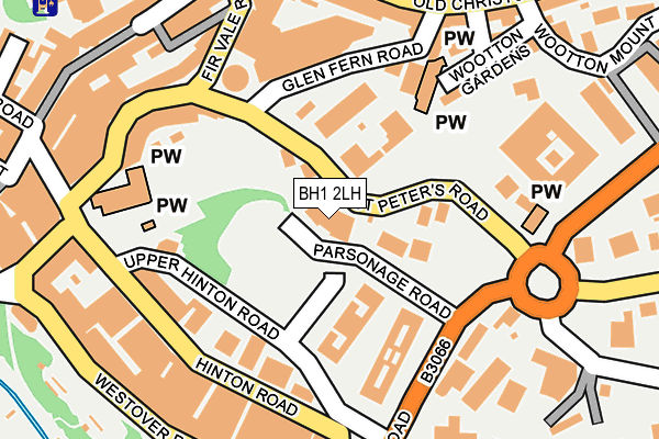 BH1 2LH map - OS OpenMap – Local (Ordnance Survey) BH1 2LH map - OS OpenMap – Local (Ordnance Survey)