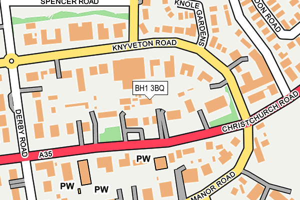 BH1 3BQ map - OS OpenMap – Local (Ordnance Survey) BH1 3BQ map - OS OpenMap – Local (Ordnance Survey)