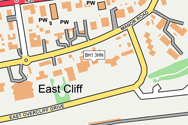 BH1 3HN map - OS OpenMap – Local (Ordnance Survey) BH1 3HN map - OS OpenMap – Local (Ordnance Survey)