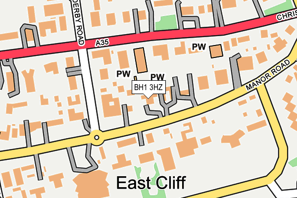 BH1 3HZ map - OS OpenMap – Local (Ordnance Survey) BH1 3HZ map - OS OpenMap – Local (Ordnance Survey)