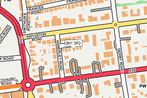 BH1 3PQ map - OS OpenMap – Local (Ordnance Survey) BH1 3PQ map - OS OpenMap – Local (Ordnance Survey)