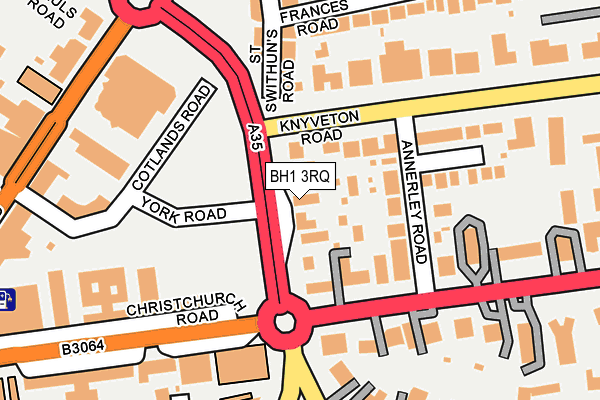 BH1 3RQ map - OS OpenMap – Local (Ordnance Survey) BH1 3RQ map - OS OpenMap – Local (Ordnance Survey)