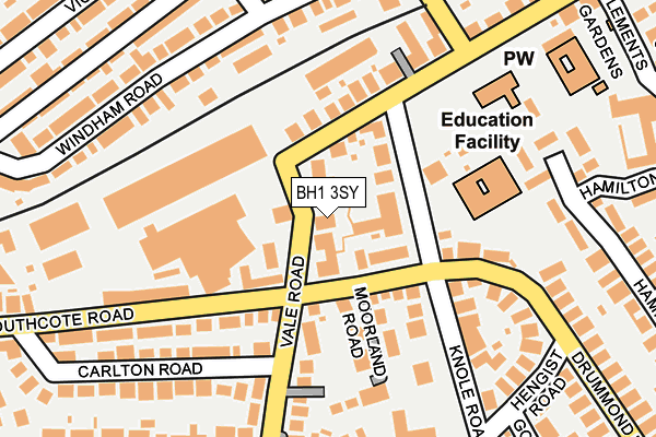 BH1 3SY map - OS OpenMap – Local (Ordnance Survey) BH1 3SY map - OS OpenMap – Local (Ordnance Survey)