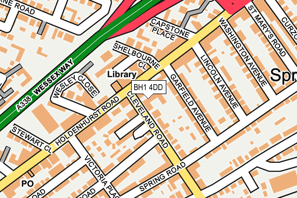 BH1 4DD map - OS OpenMap – Local (Ordnance Survey) BH1 4DD map - OS OpenMap – Local (Ordnance Survey)