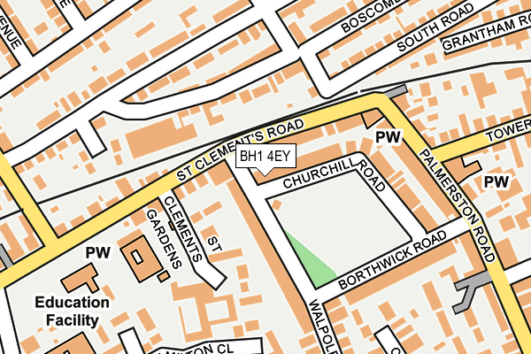 BH1 4EY map - OS OpenMap – Local (Ordnance Survey) BH1 4EY map - OS OpenMap – Local (Ordnance Survey)