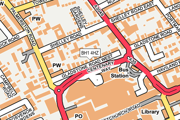 BH1 4HZ map - OS OpenMap – Local (Ordnance Survey) BH1 4HZ map - OS OpenMap – Local (Ordnance Survey)