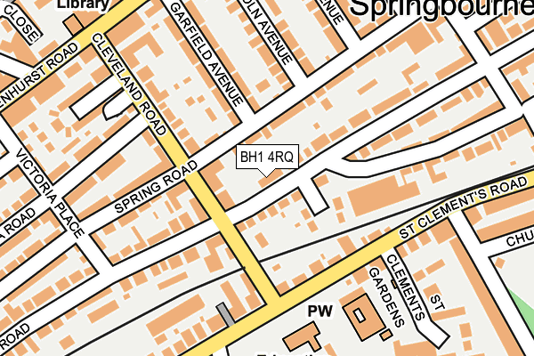 BH1 4RQ map - OS OpenMap – Local (Ordnance Survey) BH1 4RQ map - OS OpenMap – Local (Ordnance Survey)