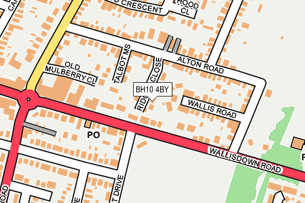 BH10 4BY map - OS OpenMap – Local (Ordnance Survey) BH10 4BY map - OS OpenMap – Local (Ordnance Survey)
