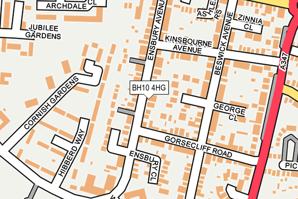 BH10 4HG map - OS OpenMap – Local (Ordnance Survey) BH10 4HG map - OS OpenMap – Local (Ordnance Survey)