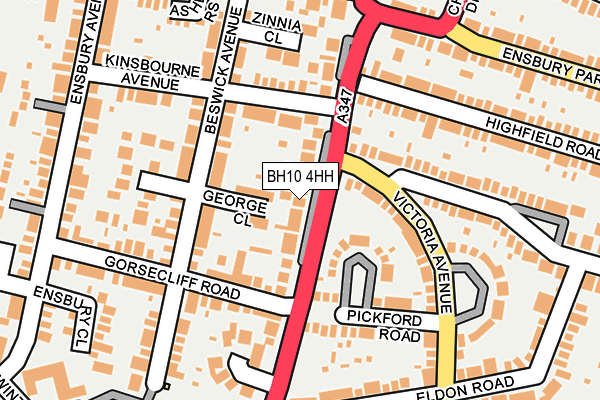 BH10 4HH map - OS OpenMap – Local (Ordnance Survey) BH10 4HH map - OS OpenMap – Local (Ordnance Survey)