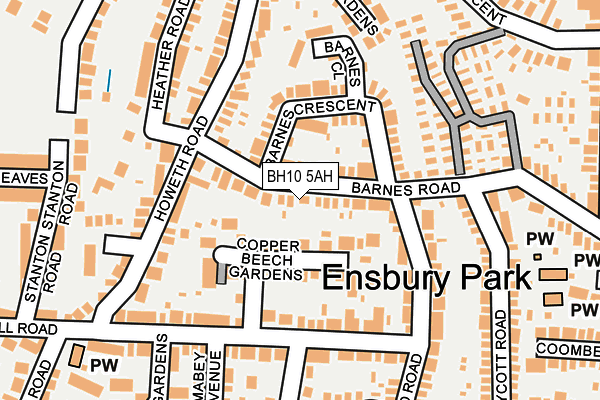 BH10 5AH map - OS OpenMap – Local (Ordnance Survey) BH10 5AH map - OS OpenMap – Local (Ordnance Survey)