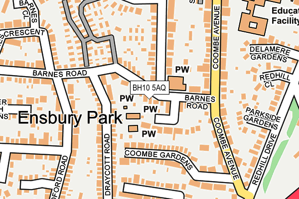 BH10 5AQ map - OS OpenMap – Local (Ordnance Survey) BH10 5AQ map - OS OpenMap – Local (Ordnance Survey)