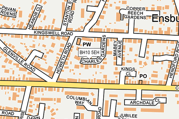BH10 5EH map - OS OpenMap – Local (Ordnance Survey) BH10 5EH map - OS OpenMap – Local (Ordnance Survey)