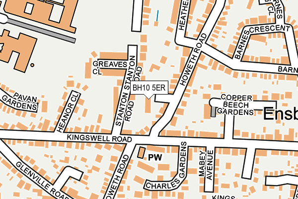 BH10 5ER map - OS OpenMap – Local (Ordnance Survey) BH10 5ER map - OS OpenMap – Local (Ordnance Survey)