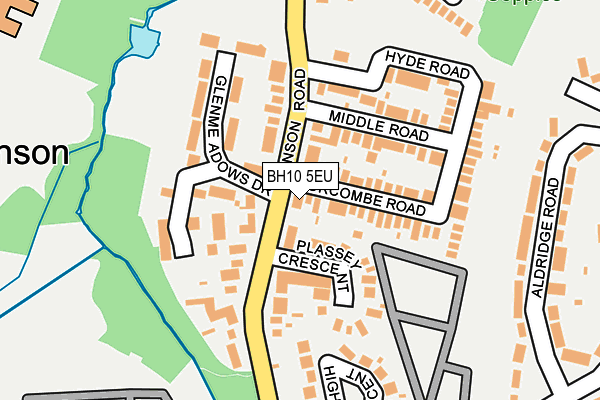 BH10 5EU map - OS OpenMap – Local (Ordnance Survey) BH10 5EU map - OS OpenMap – Local (Ordnance Survey)