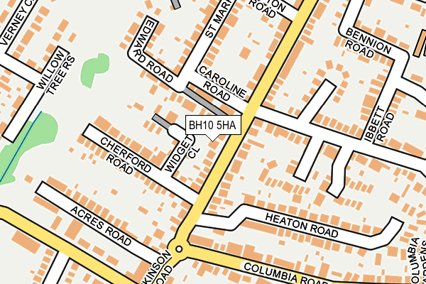 BH10 5HA map - OS OpenMap – Local (Ordnance Survey) BH10 5HA map - OS OpenMap – Local (Ordnance Survey)