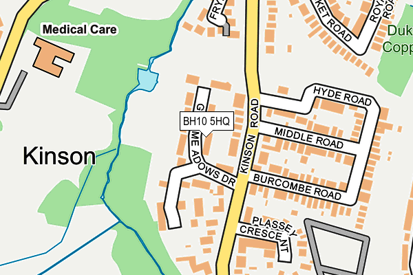 BH10 5HQ map - OS OpenMap – Local (Ordnance Survey)